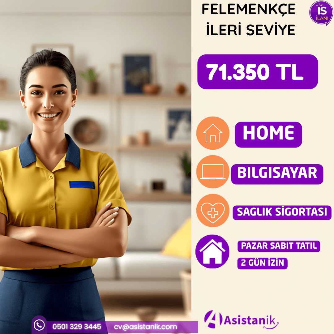 FELEMENKÇE BİLEN MOBİLYA UZMANI