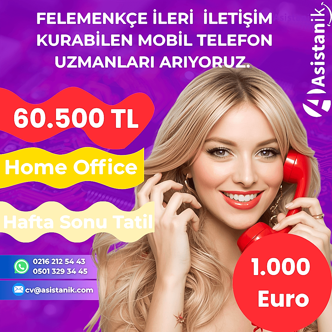 Felemenkçe Bilen Home Ofis Müşteri Temsilcisi